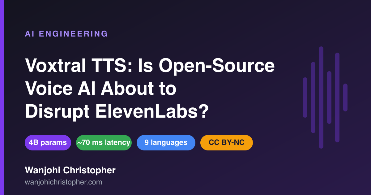Voxtral TTS: Is Open-Source Voice AI About to Disrupt ElevenLabs?