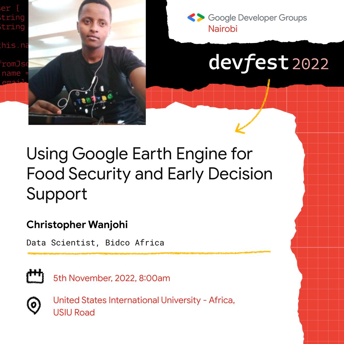 DevFest 2022 - GEE for Food Security